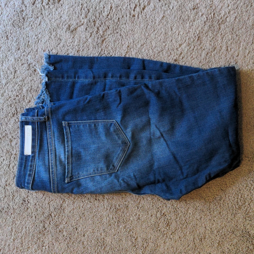 Cello dark washed distressed jeans